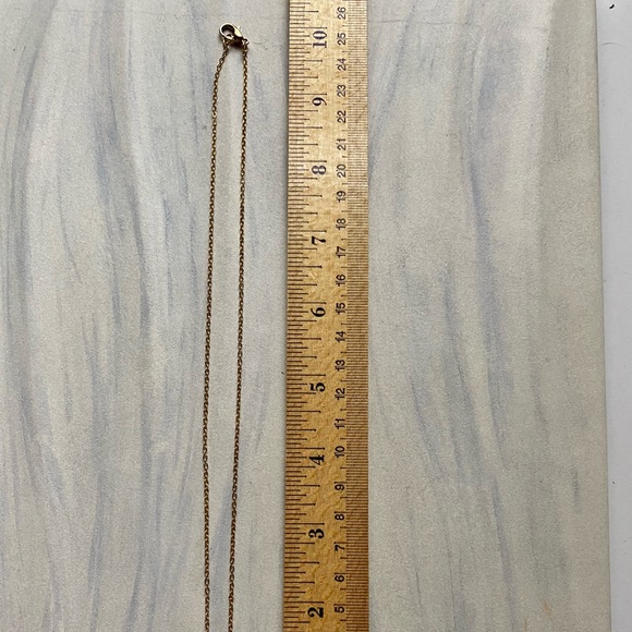 NWT depression era glass drop pendant on gold tone findings. - Picture 5 of 5